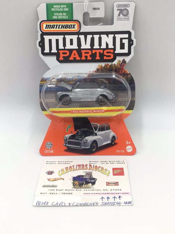 2023 Matchbox Moving Parts 1956 Morris Minor silver 164A Sale