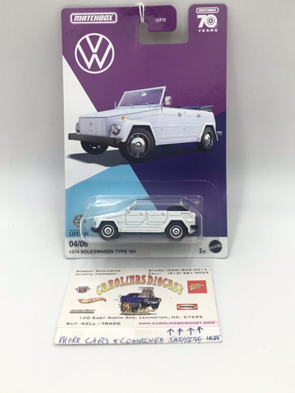 2023 Matchbox Volkswagen collection 1974 Volkswagen Type 181 Walmart exclusive 4 6 161E Cheap