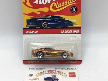 Hot wheels classics series 3 #30 06 Dodge Viper gold 154G Online