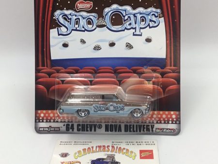 Hot Wheels Pop Culture Snow Caps 64 Chevy Nova Delivery real riders E2 For Discount