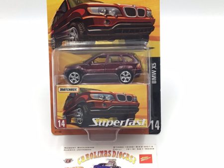 Matchbox Superfast #14 BMW X5 Maroon Limited to 15,500 (Q7) Sale