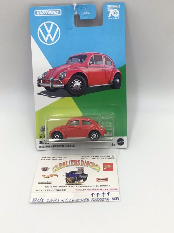 2023 Matchbox Volkswagen collection 1962 Volkswagen Beetle Walmart exclusive 6 6 DD8 For Sale