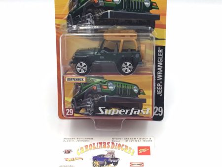 Matchbox Superfast #29 Jeep Wrangler green limited to 15,500 (R2) Online Hot Sale