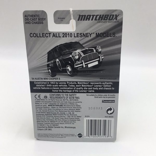 Matchbox Lesley Edition 64 Austin Mini Cooper S VHTF Online now