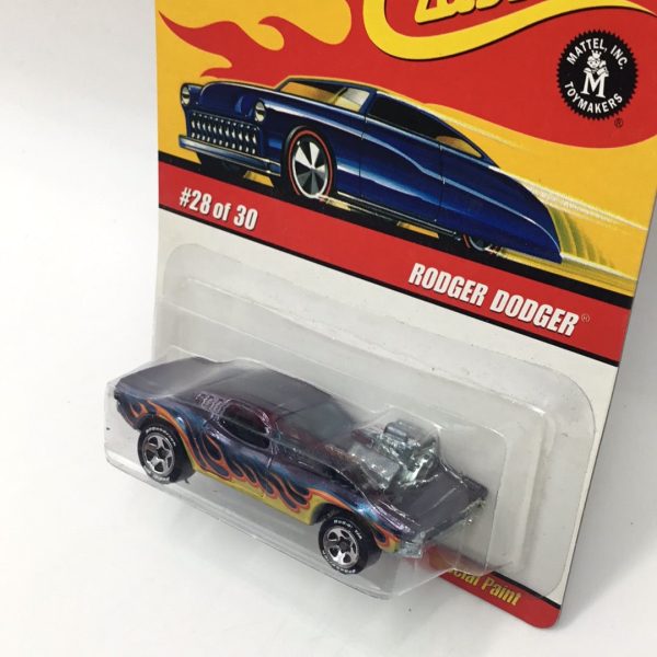 Hot wheels classics series 3 #28 Rodger Dodger blue with flames GG3 For Cheap