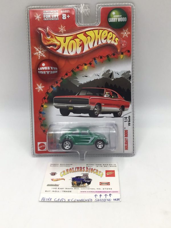 Hot wheels holiday rods Larry wood VW Beetle Green Online Hot Sale