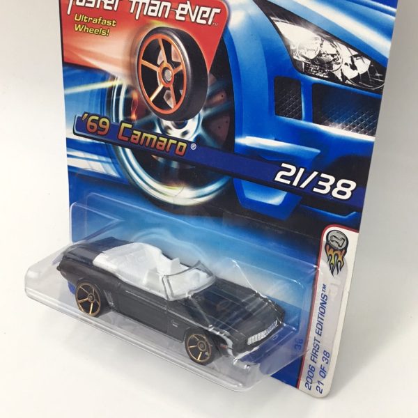 2006 Hot wheels #21 69 Camaro 21 38 Black first edition fte faster than ever 18D For Discount