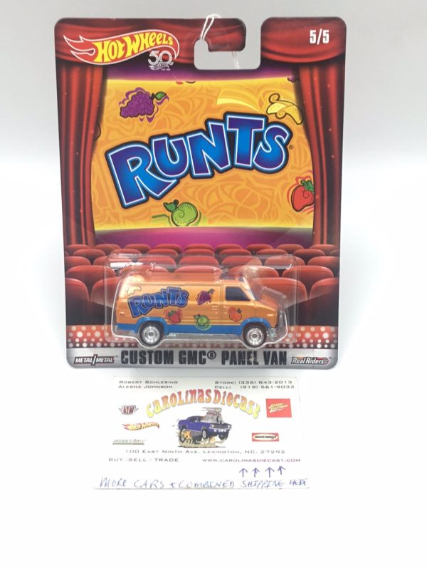 Hot Wheels Pop Culture Runts Custom GMC Panel Van real riders E1 For Cheap