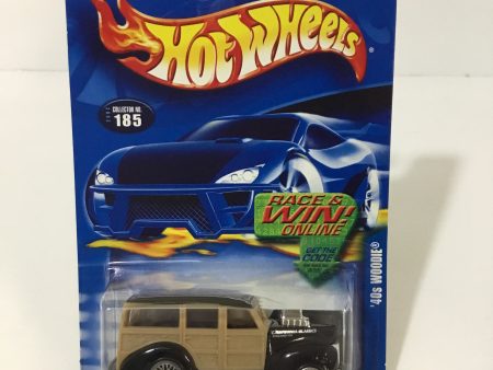 2002 hot wheels #185 40s woodie black (WW4) Cheap