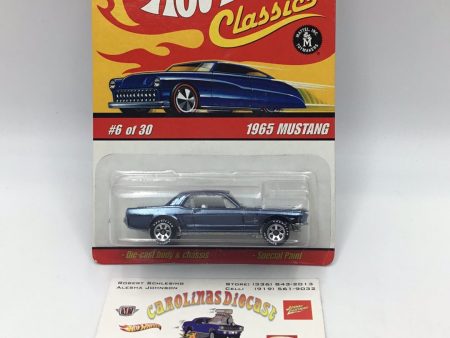 Hot wheels classics series 2 #6 1965 Mustang blue CC3 on Sale