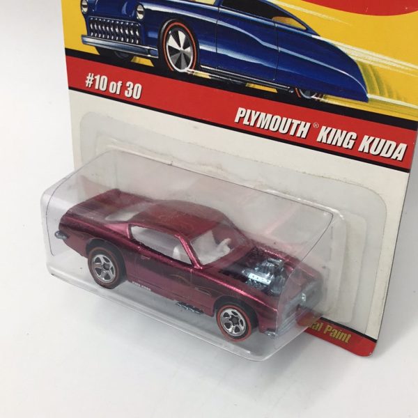 Hot wheels classics series 3 #10 Plymouth King Kuda pink GG3 Fashion