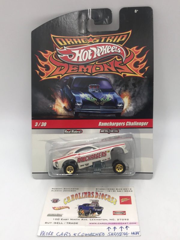 Hot wheels drag strip demons 3 30 Ramchargers Challenger real riders htf Online Hot Sale