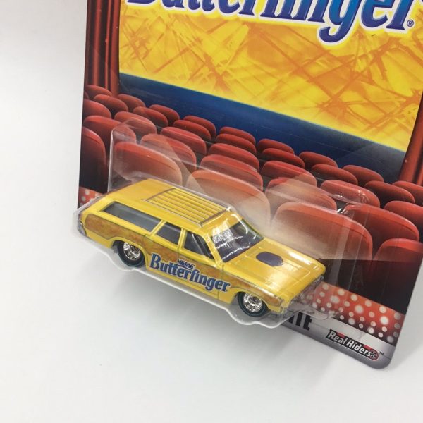 Hot Wheels Pop Culture Butterfinger 71 Plymouth Satellite real riders E1 Fashion