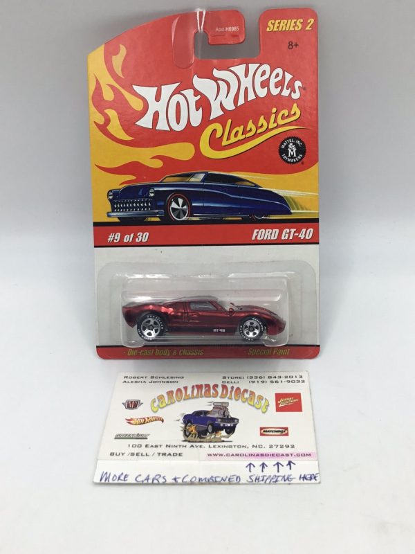 Hot wheels classics series 2 #9 Ford GT-40 red HTF Online