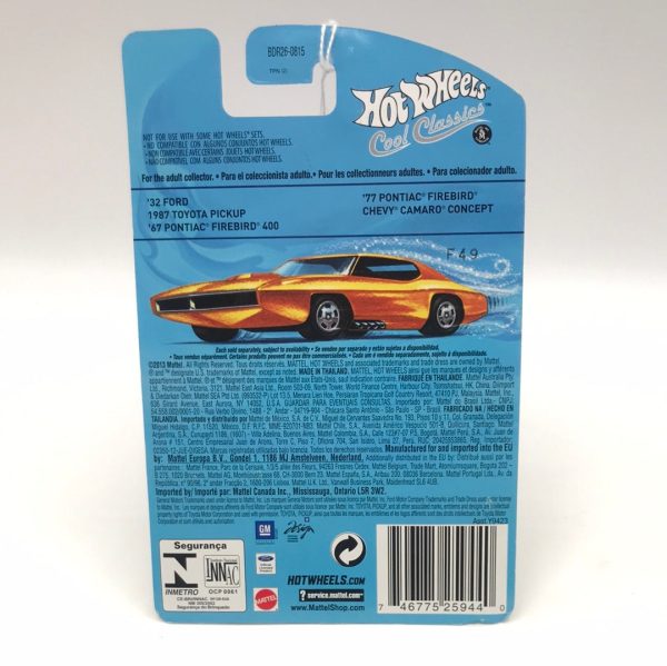 Hot wheels cool classics Chevy Camaro Concept 5 30 metal metal retro slots orange car on card Z1 Online