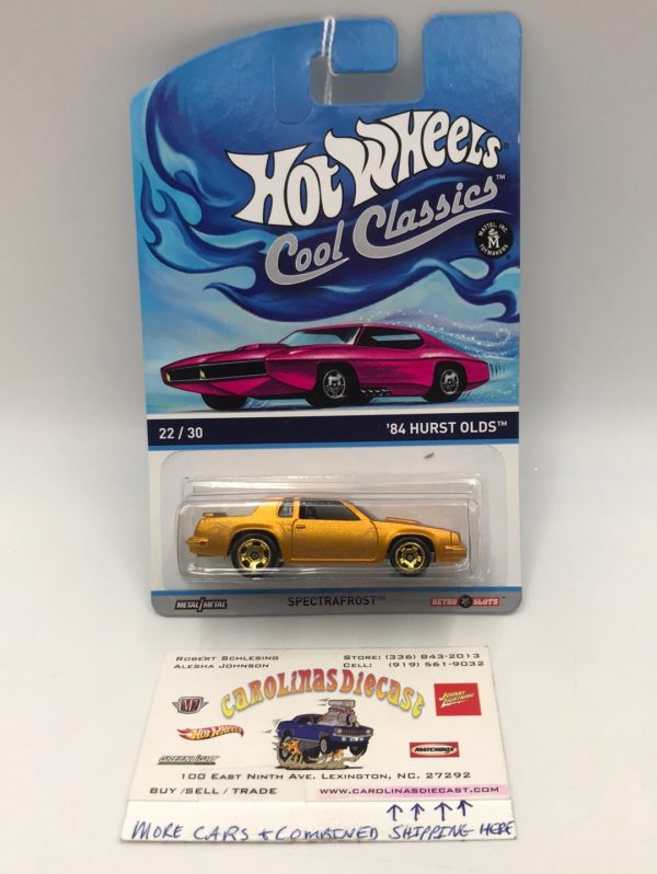 Hot wheels cool classics 84 Hurst Olds 22 30 metal metal retro slots pink car on card Z2 Online now