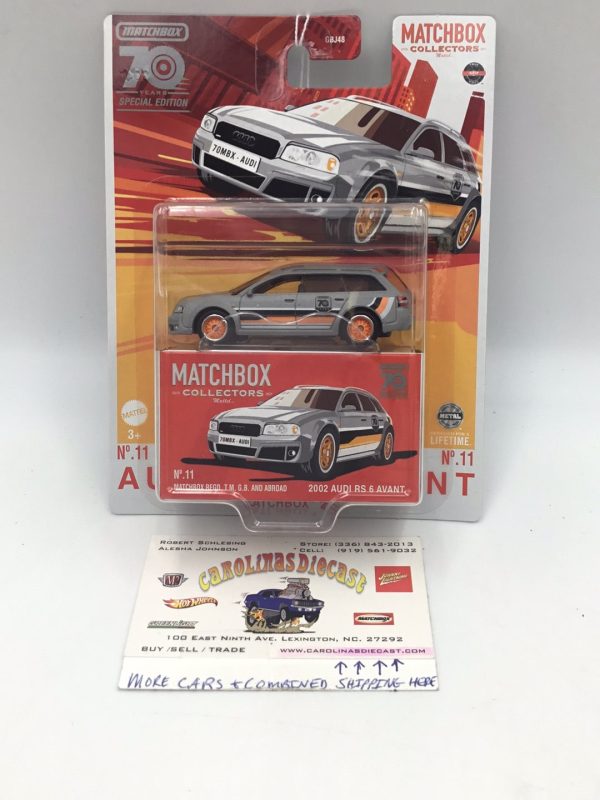 2023 matchbox Collectors 70 years  #11 Audi RS 6 Avant 172G Supply