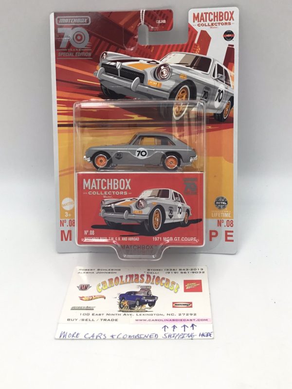 2023 matchbox Collectors 70 years  #8 MGB GT Coupe on Sale