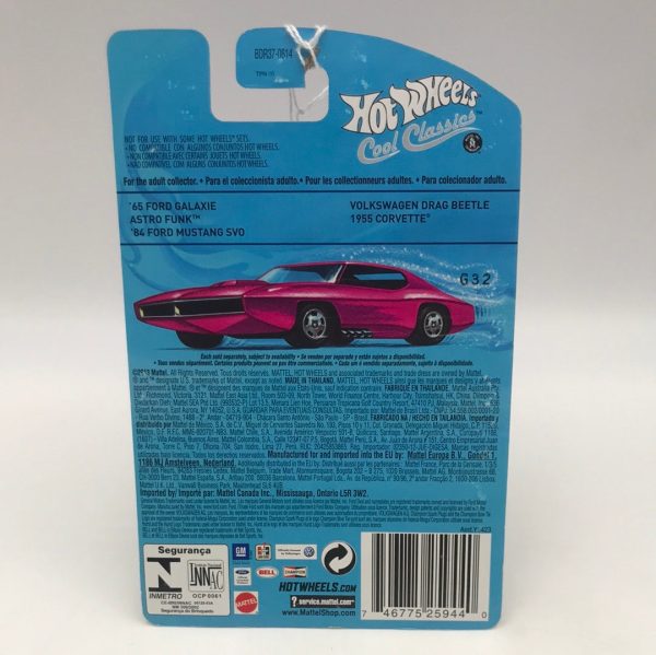 Hot wheels cool classics 65 Ford Galaxie 16 30 metal metal retro slots pink car on card Z5 Fashion