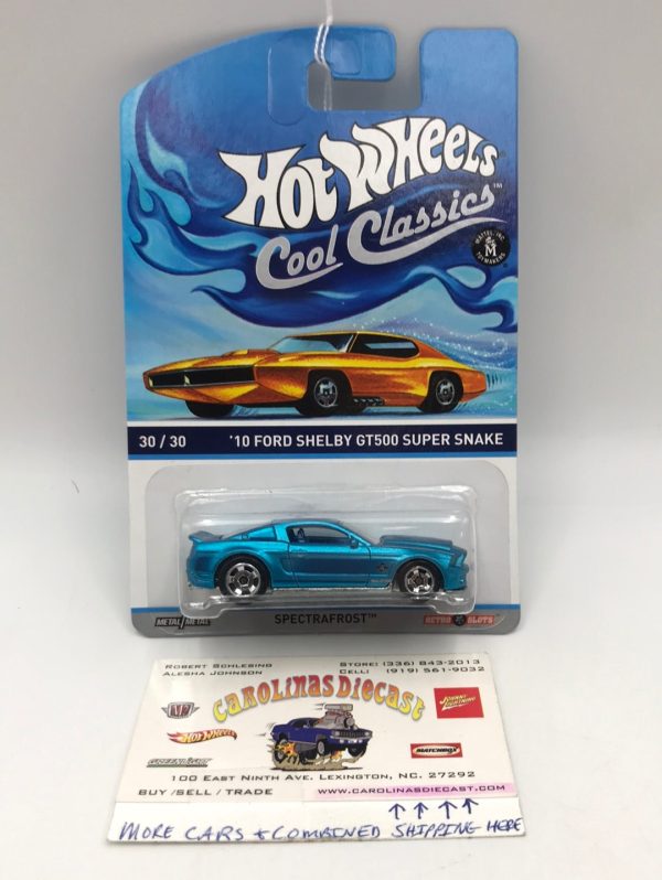 Hot wheels cool classics 10 Ford Shelby GT500 Super snake 30 30 metal metal retro slots orange car on card Z5 Supply