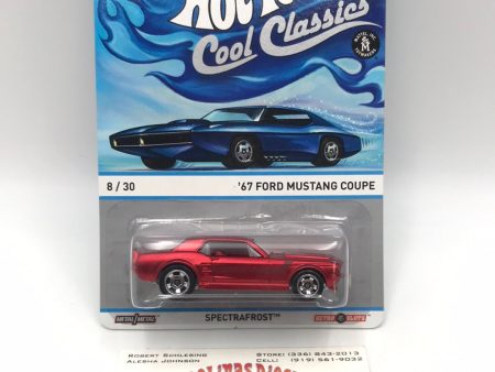 Hot wheels cool classics 67 Ford Mustang Coupe 8 30 metal metal retro slots blue car on card Z6 Sale