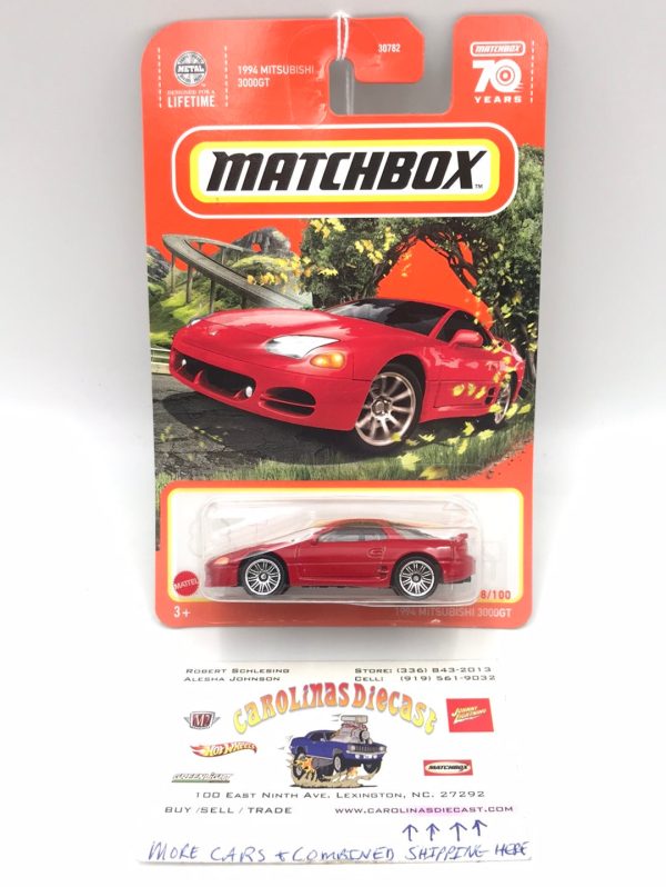 2023 matchbox 70 years #68 1994 Mitsubishi  3000GT red 91i Fashion