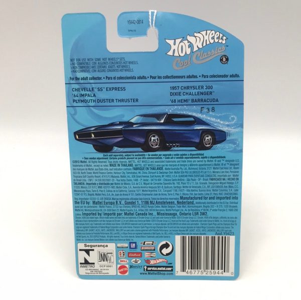 Hot wheels cool classics Chevelle SS Express 19 30 metal metal retro slots blue car on card Z1 on Sale