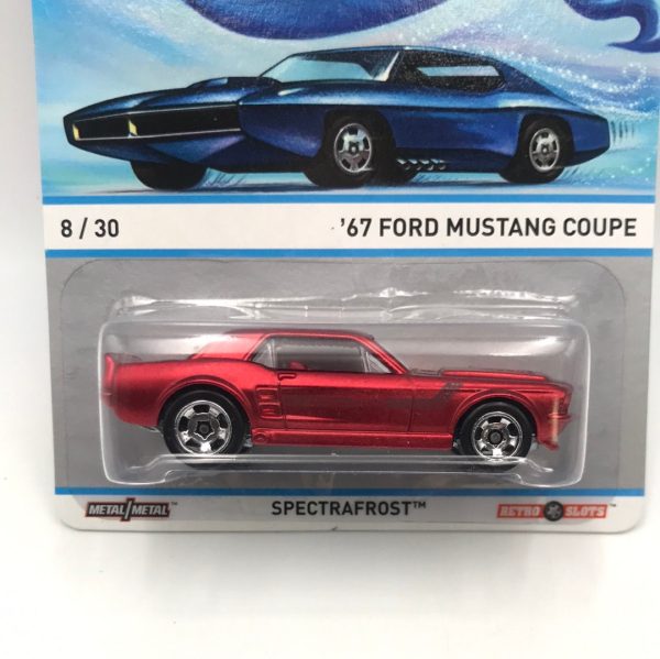 Hot wheels cool classics 67 Ford Mustang Coupe 8 30 metal metal retro slots blue car on card Z6 Sale