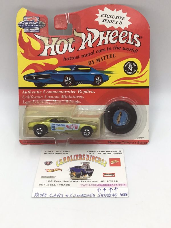 Hot wheels Vintage Collection series II Don Prudhomme snake gold Sale