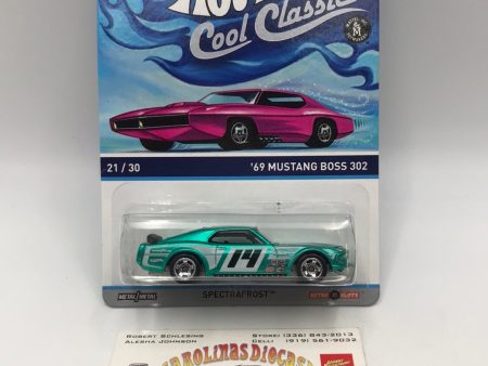 Hot wheels cool classics 69 Mustang Boss 302 21 30 metal metal retro slots pink car on card Z6 Supply