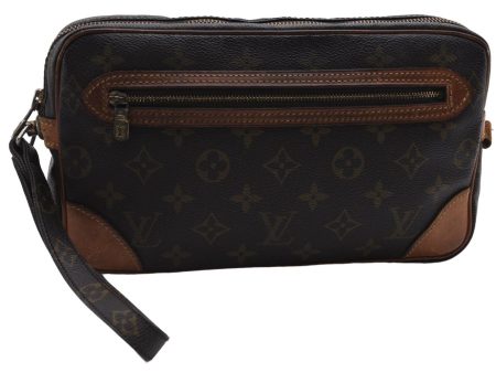 Auth Louis Vuitton Monogram Marly Dragonne GM Clutch Hand Bag M51825 LV 2840E Sale