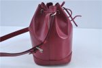 Authentic Louis Vuitton Epi Noe BB Shoulder Cross Bag Wine Red M40844 LV J3590 on Sale