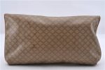 Authentic CELINE Macadam Blason Pattern Clutch Bag Purse PVC Leather Beige 9039C Cheap