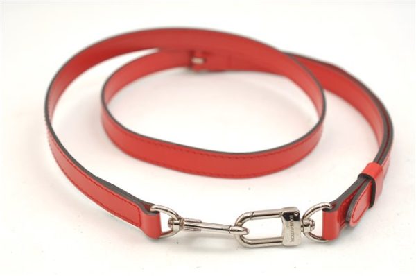 Authentic Louis Vuitton Leather Shoulder Strap Red 40.6-47.2  LV 5457E Online Sale