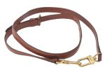 Authentic Louis Vuitton Leather Shoulder Strap Brown 38.8-45.9  LV J2013 Fashion