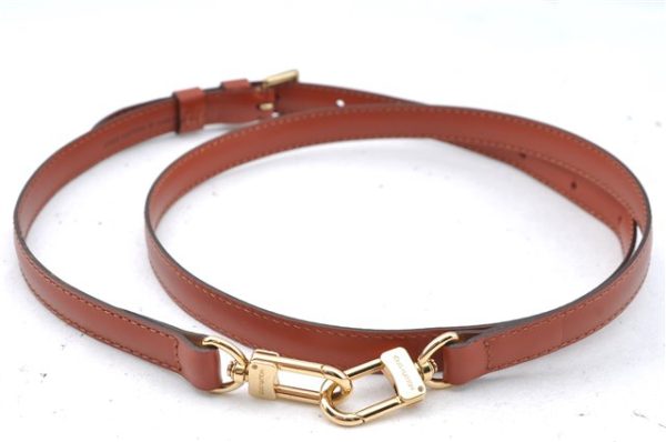 Authentic Louis Vuitton Leather Shoulder Strap Brown Size 40.2-46.5  LV J5585 For Cheap