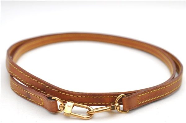 Authentic Louis Vuitton Leather Shoulder Strap Beige 47.2  LV 9129D Hot on Sale