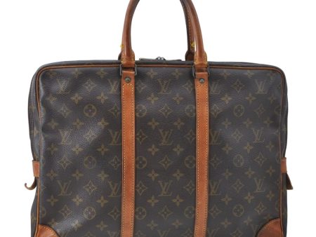 Auth Louis Vuitton Monogram Porte Documents Voyage Briefcase M53361 LV 8272D Fashion