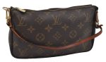 Authentic Louis Vuitton Monogram Pochette Accessoires Pouch M51980 LV 6774E Cheap