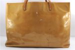 Authentic Louis Vuitton Vernis Reade GM Hand Tote Bag Yellow M91140 LV 2905E For Sale