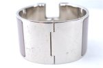 Authentic HERMES Bangle ClicH Silver Light Purple Box J1619 Sale