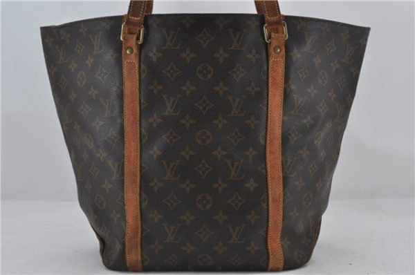 Authentic Louis Vuitton Monogram Sac Shopping PM Tote Bag M51108 LV 2932E For Sale