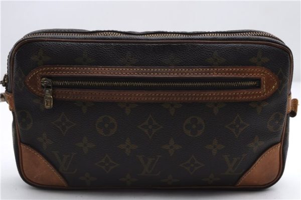 Auth Louis Vuitton Monogram Marly Dragonne GM Clutch Hand Bag M51825 LV 2840E Sale