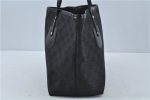 Authentic GUCCI Jolie Shoulder Tote Bag GG Canvas Enamel 211976 Black H2932 For Discount