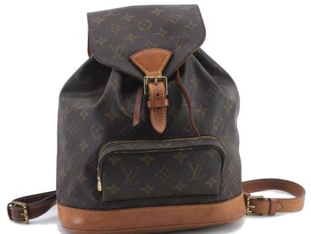 Authentic Louis Vuitton Monogram Montsouris MM Backpack M51136 LV 9297C Online now