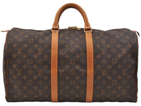 Authentic Louis Vuitton Monogram Keepall 50 Travel Boston Bag M41426 LV 1404E Fashion