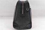 Auth Louis Vuitton Epi Sac De Ville Burgiere 2Way Boston Bag M42392 Black 2883E Online now