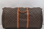 Auth Louis Vuitton Monogram Keepall Bandouliere 60 Boston Bag M41412 LV 1401E For Cheap