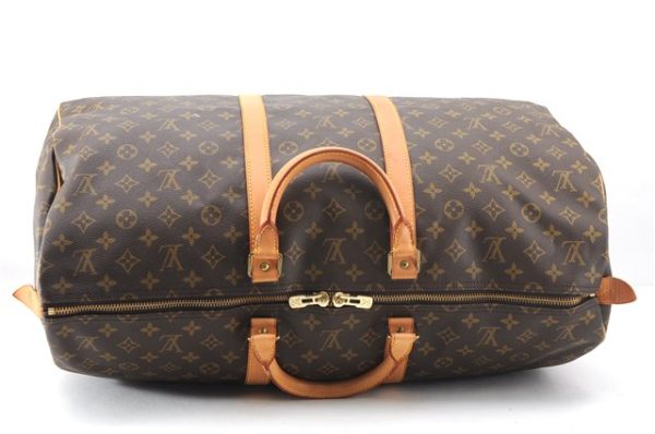 Authentic Louis Vuitton Monogram Keepall 55 Travel Boston Bag M41424 LV 2143F on Sale