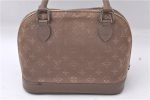 Louis Vuitton Monogram Satin Little Alma Hand Bag Gray Beige M92147 LV 5982D For Cheap